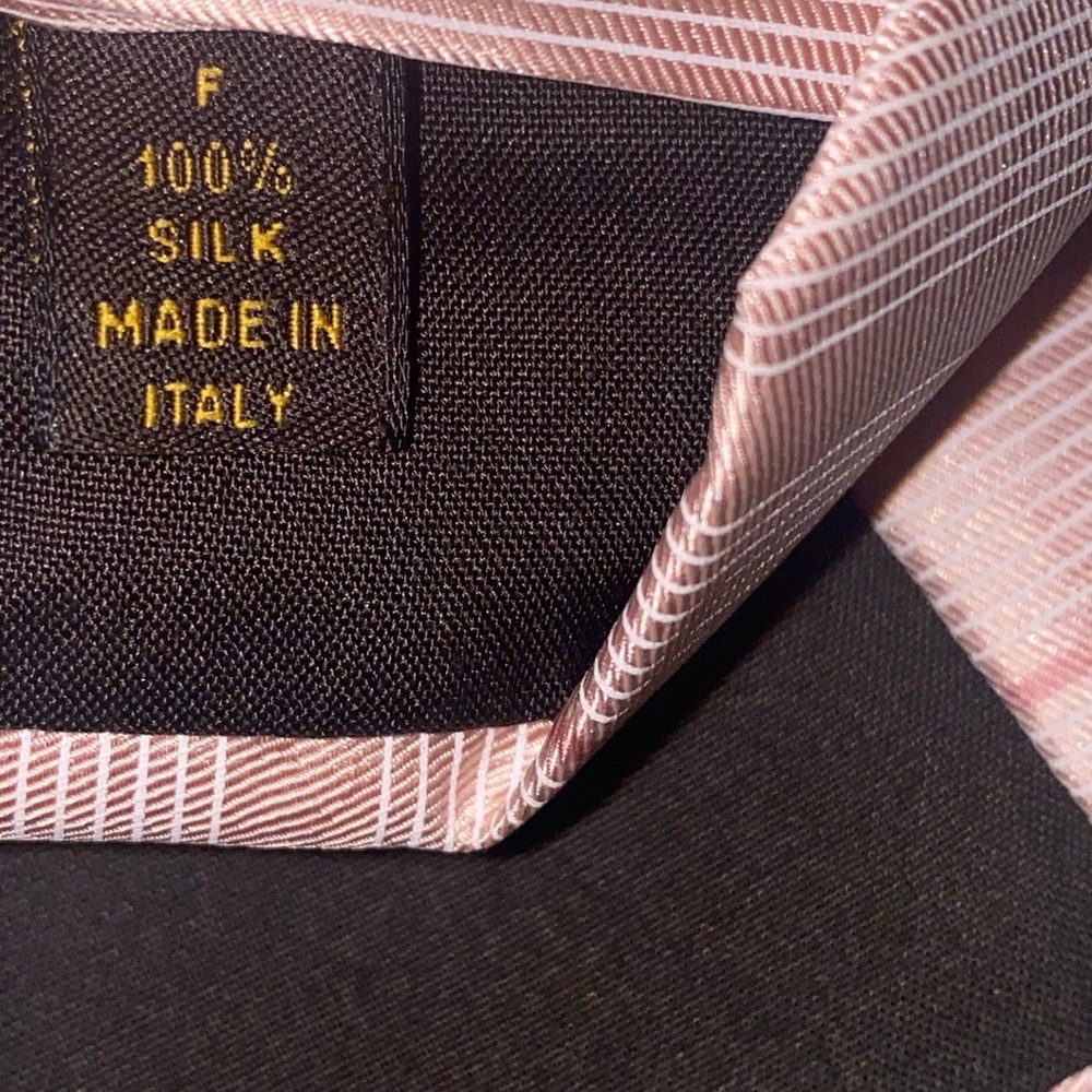 Louis Vuitton Light Pink Striped Tie and Blue Tie in Box Pre loved condition - Picture 5 of 14